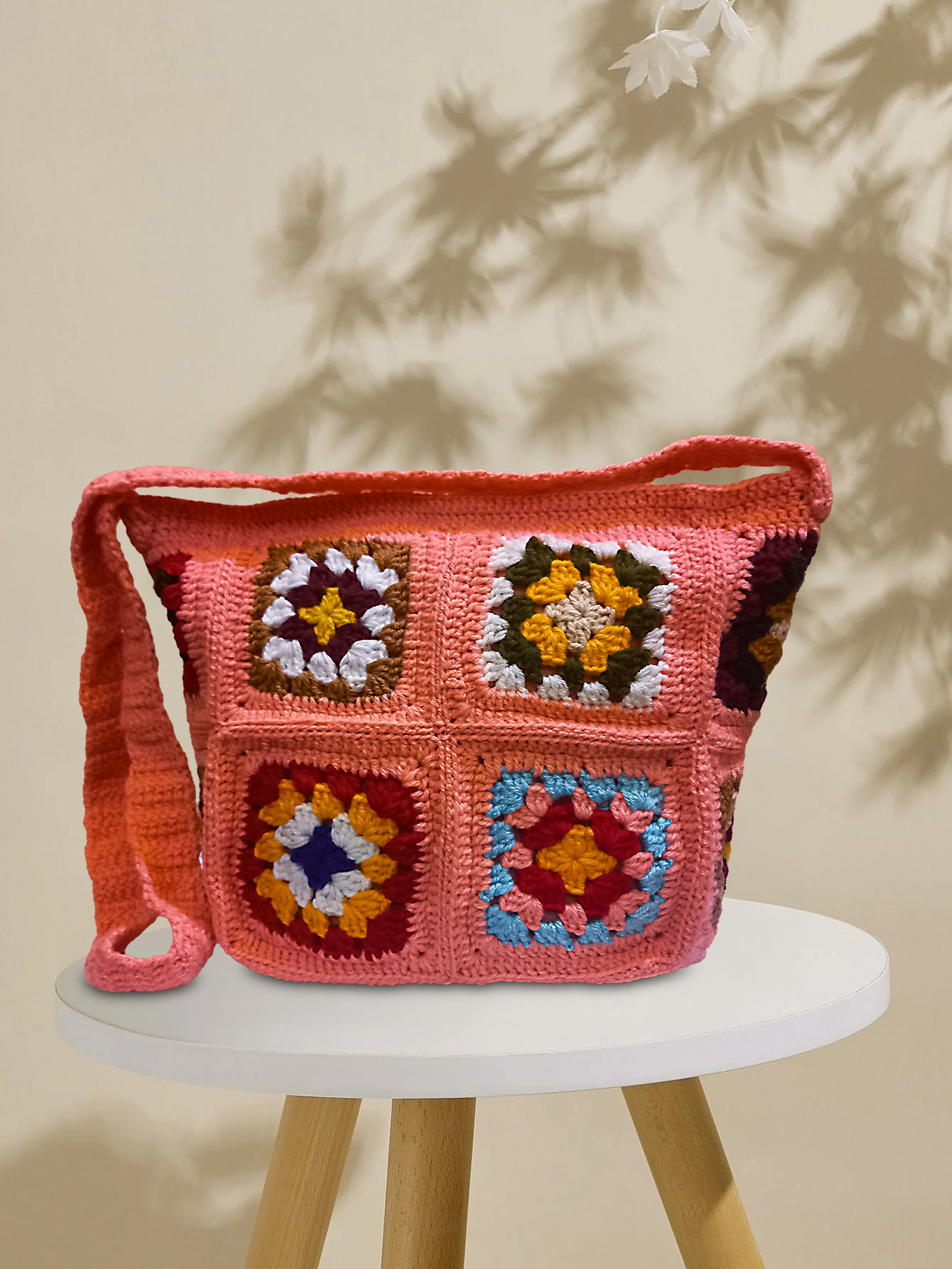 PINK CROCHET BAG