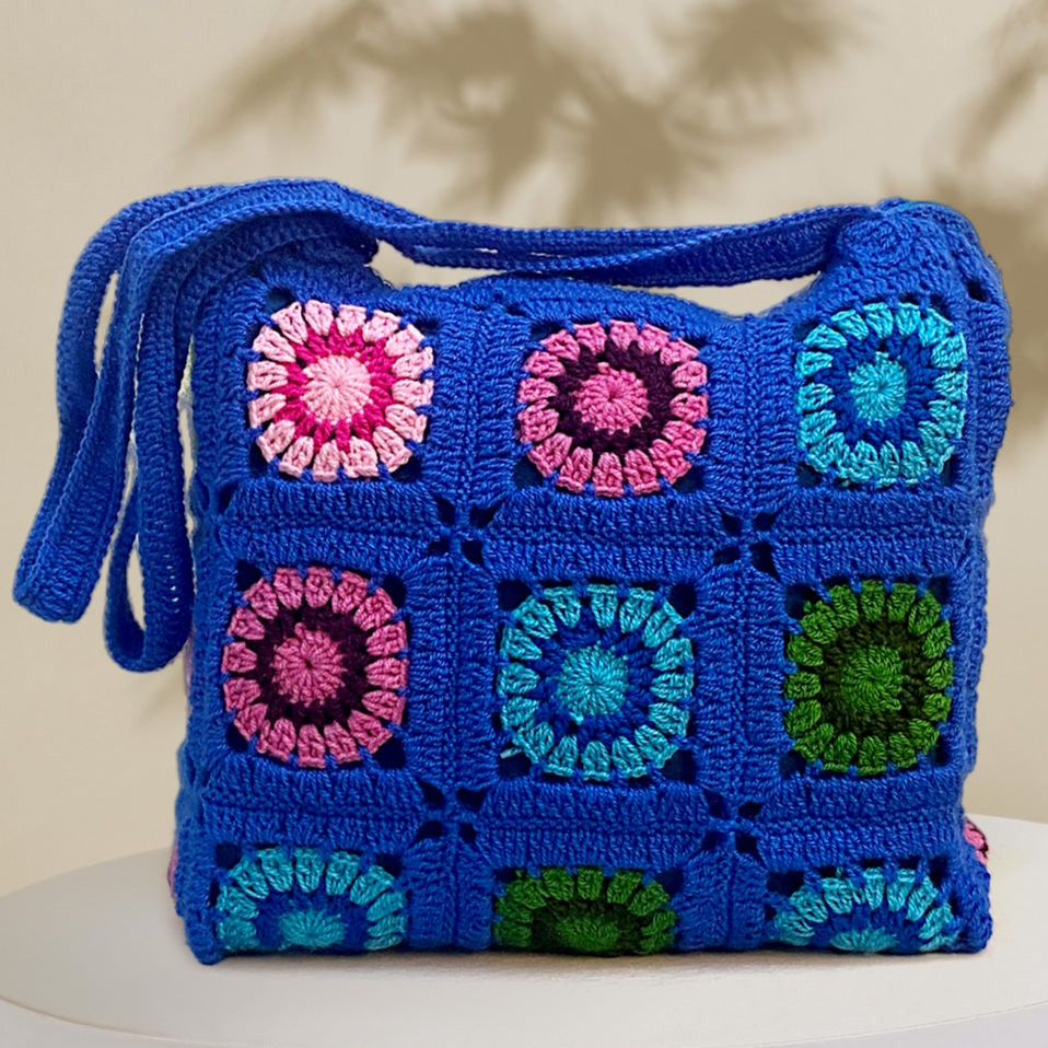 VOLUME1: Beautiful hand woven ferozi blue bag
