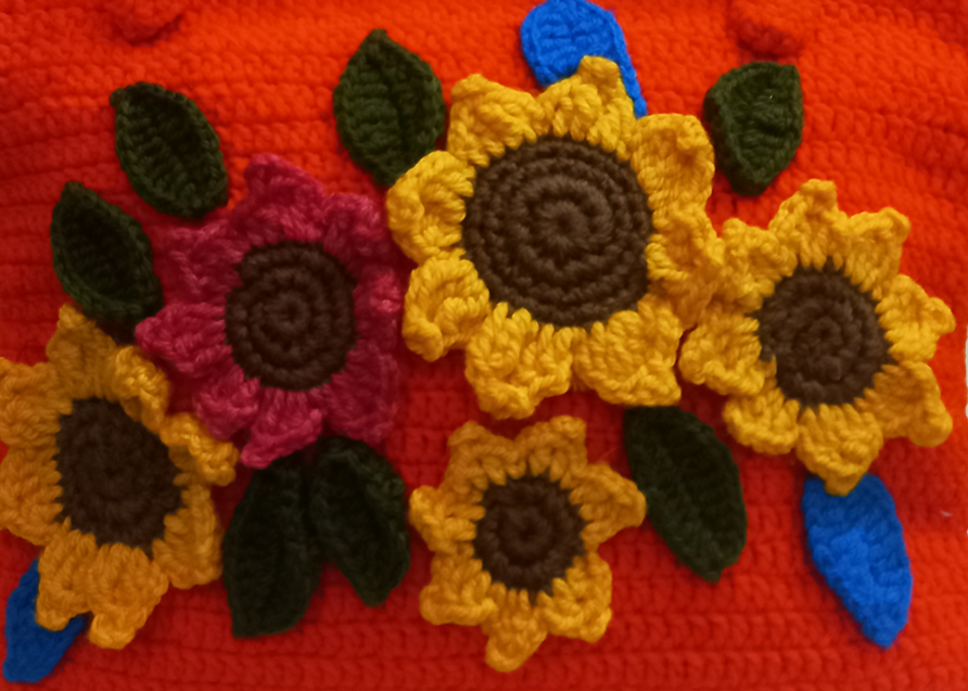 ORANGE WITH SUNFLOWERS