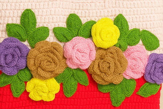 2 tone crochet bag