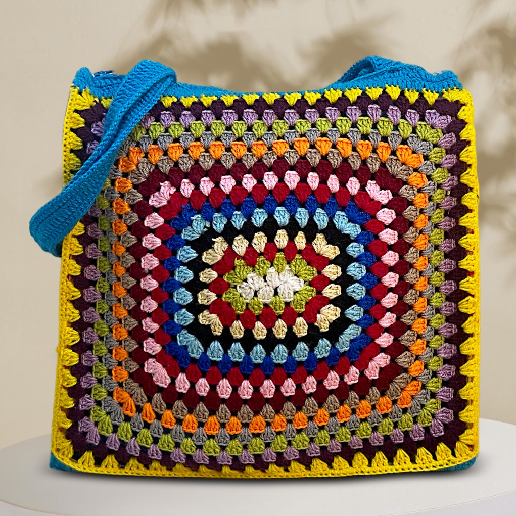 VOLUME 1: Beautiful crochet Patter ferozi bag