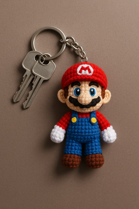 Mario brother keychain